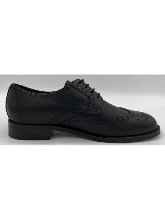 Brooks Brothers Wingtip Oxford Dress Shoes Black Leather Size 9 Made in Italy main image 12